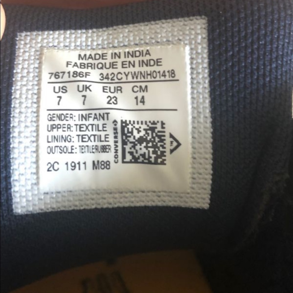 Converse mid-top slip on sneakers